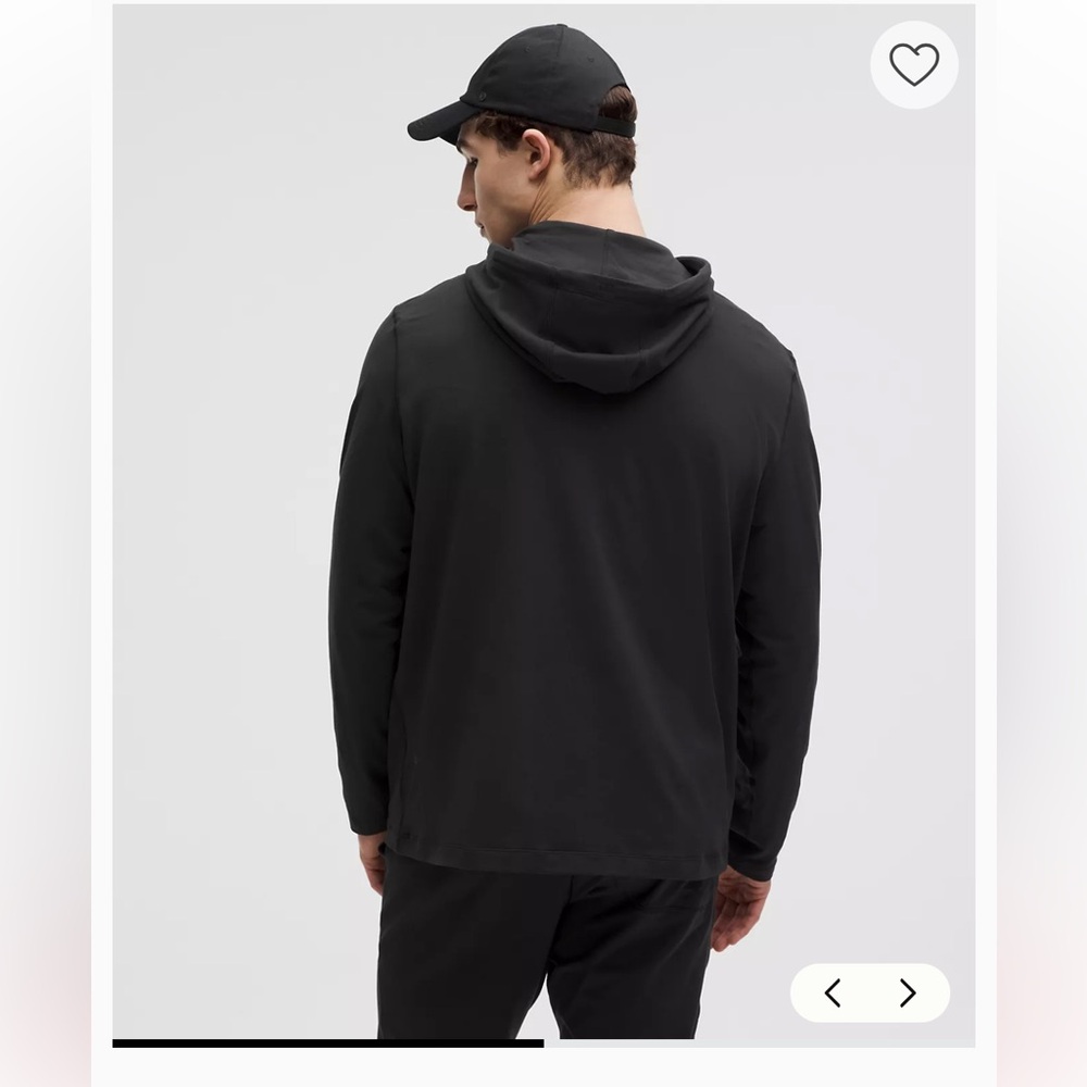 lululemon athletica Men's Black Hooded Pullover - Picture 2 of 9